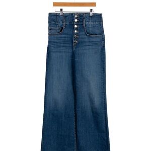 Veronica Beard High-Rise Wide Leg Jeans